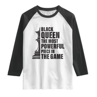 Chess Lover Raglan Shirt Black Queen The Most Powerful Piece In The Game Checkmate