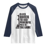 Chess Lover Raglan Shirt Black Queen The Most Powerful Piece In The Game Checkmate