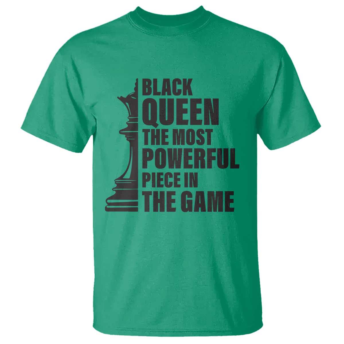 Chess Lover T Shirt Black Queen The Most Powerful Piece In The Game Checkmate TS11