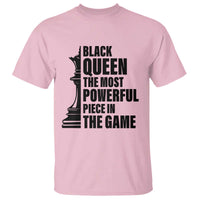 Chess Lover T Shirt Black Queen The Most Powerful Piece In The Game Checkmate - Wonder Print Shop