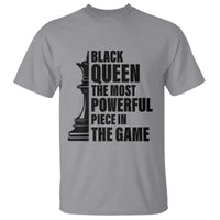 Chess Lover T Shirt Black Queen The Most Powerful Piece In The Game Checkmate - Wonder Print Shop
