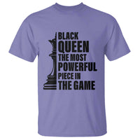 Chess Lover T Shirt Black Queen The Most Powerful Piece In The Game Checkmate - Wonder Print Shop