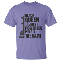 Chess Lover T Shirt Black Queen The Most Powerful Piece In The Game Checkmate TS11