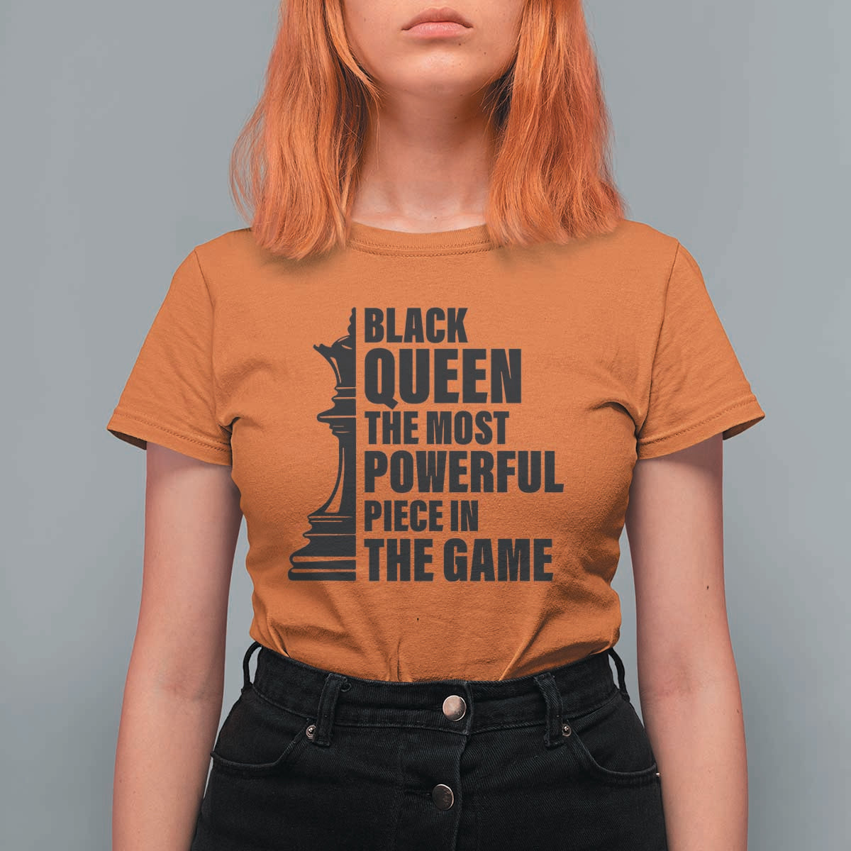 Chess Lover T Shirt For Women Black Queen The Most Powerful Piece In The Game Checkmate TS11