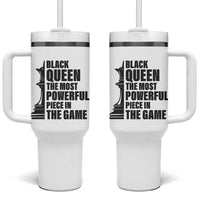 Chess Lover Tumbler With Handle Black Queen The Most Powerful Piece In The Game Checkmate