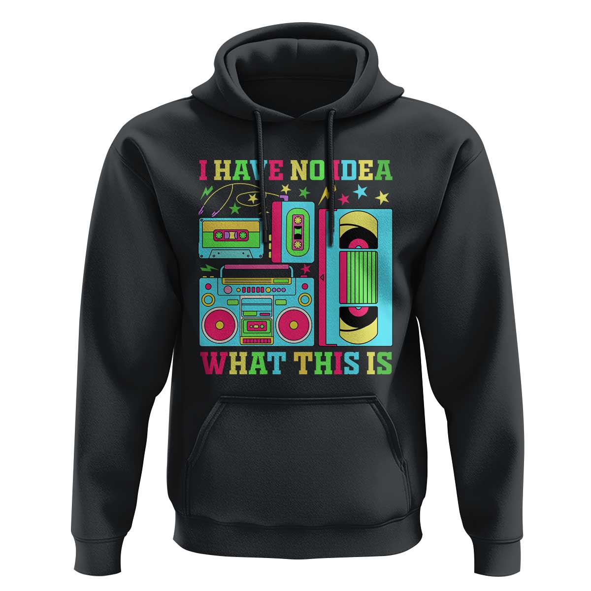 Funny 70s 80s Hoodie I Have No Idea What This Is Retro Vintage 90s Outfit - Wonder Print Shop