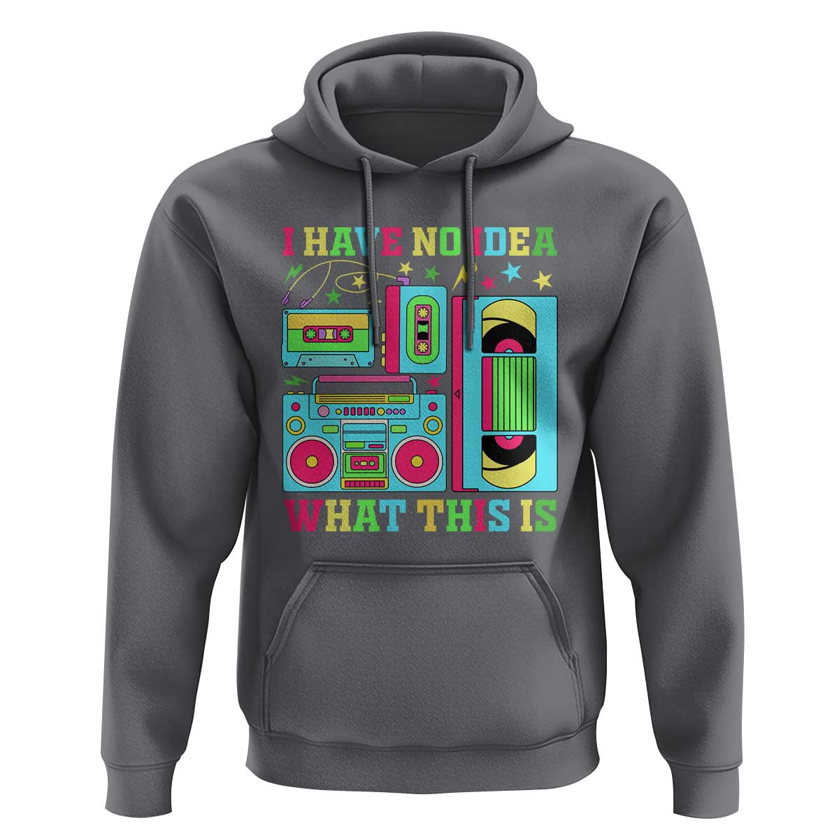 Funny 70s 80s Hoodie I Have No Idea What This Is Retro Vintage 90s Outfit - Wonder Print Shop