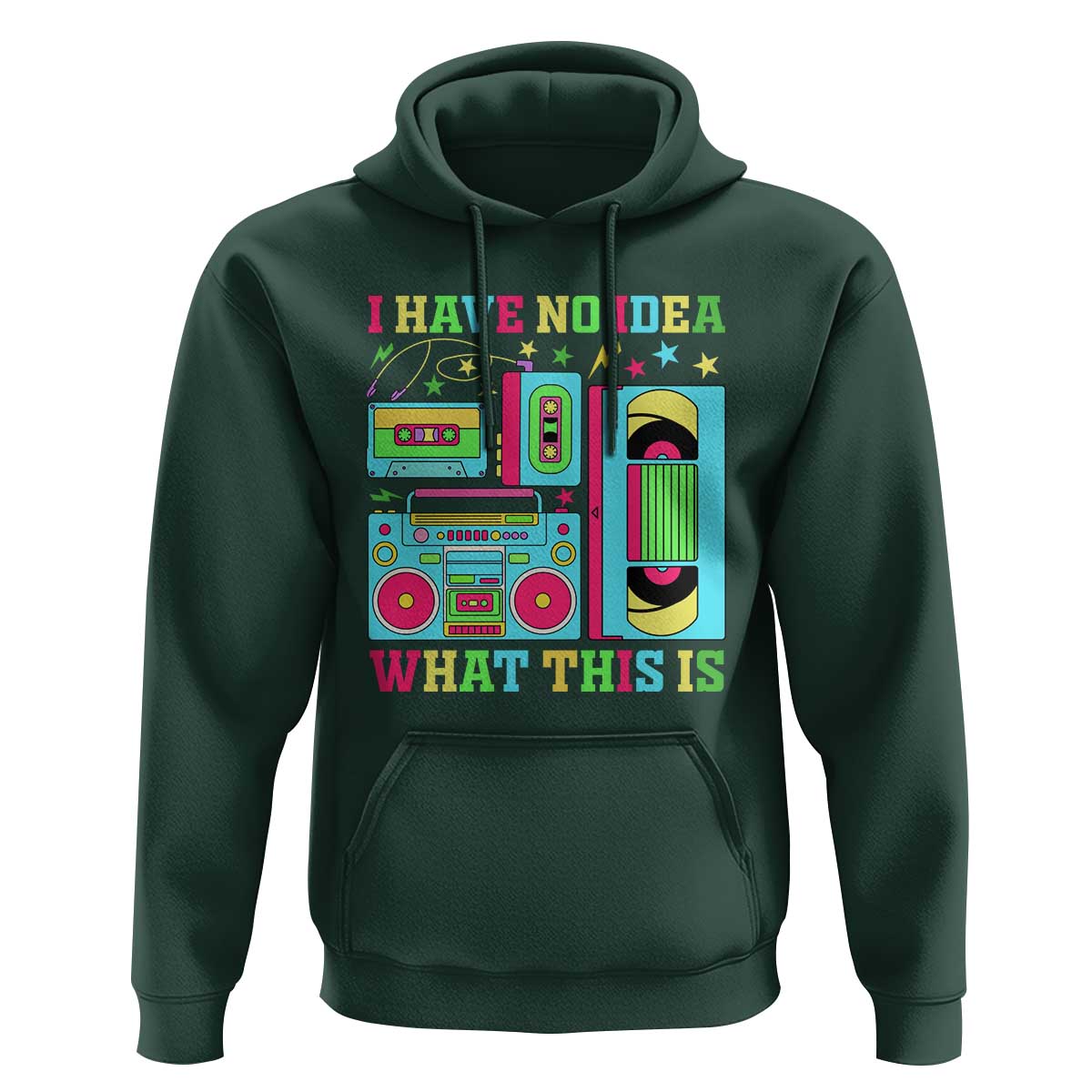 Funny 70s 80s Hoodie I Have No Idea What This Is Retro Vintage 90s Outfit - Wonder Print Shop