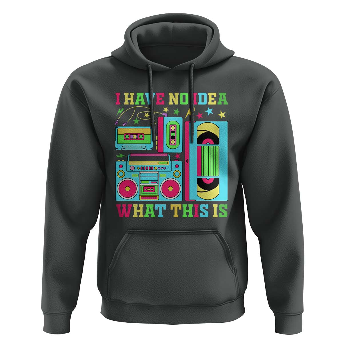Funny 70s 80s Hoodie I Have No Idea What This Is Retro Vintage 90s Outfit - Wonder Print Shop