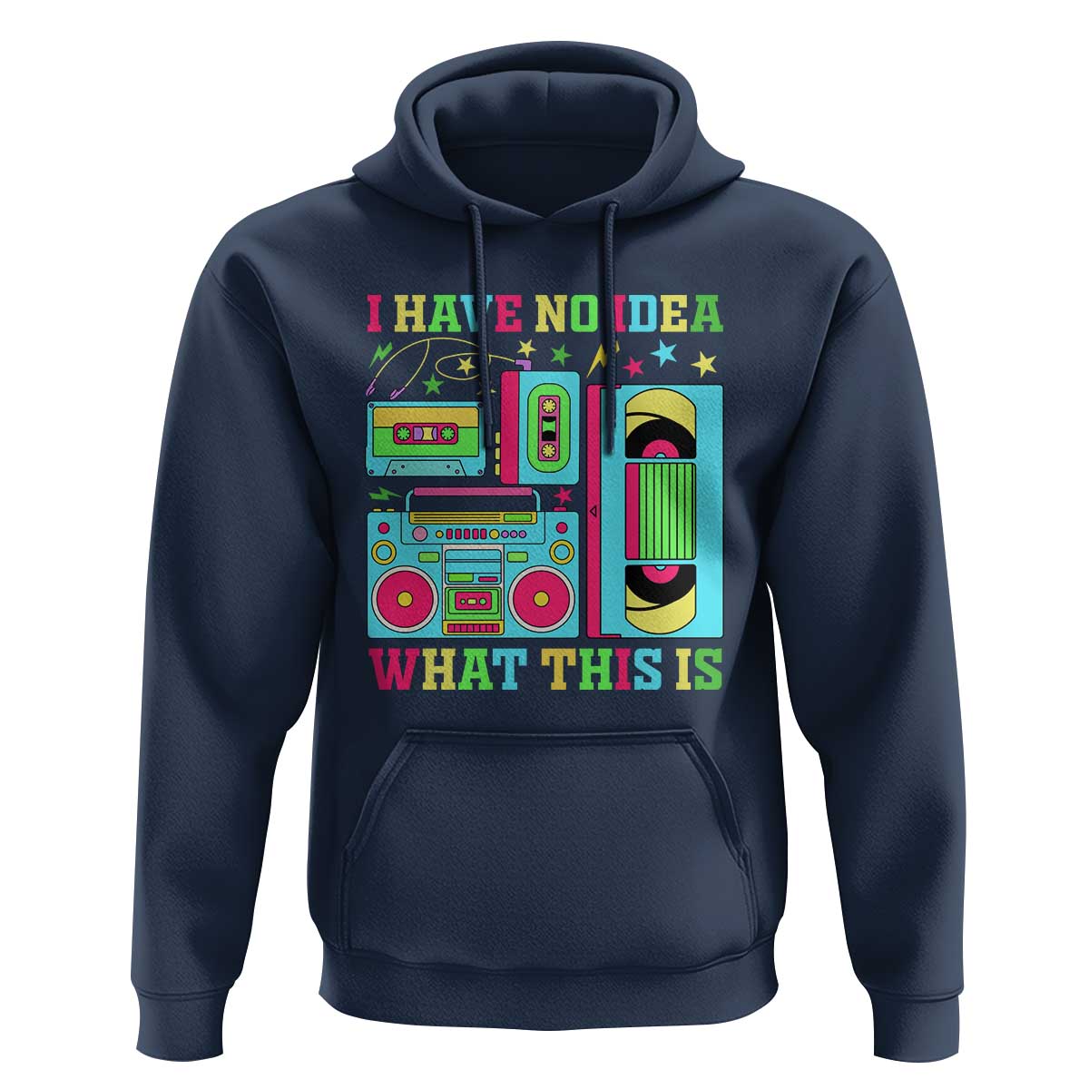 Funny 70s 80s Hoodie I Have No Idea What This Is Retro Vintage 90s Outfit - Wonder Print Shop
