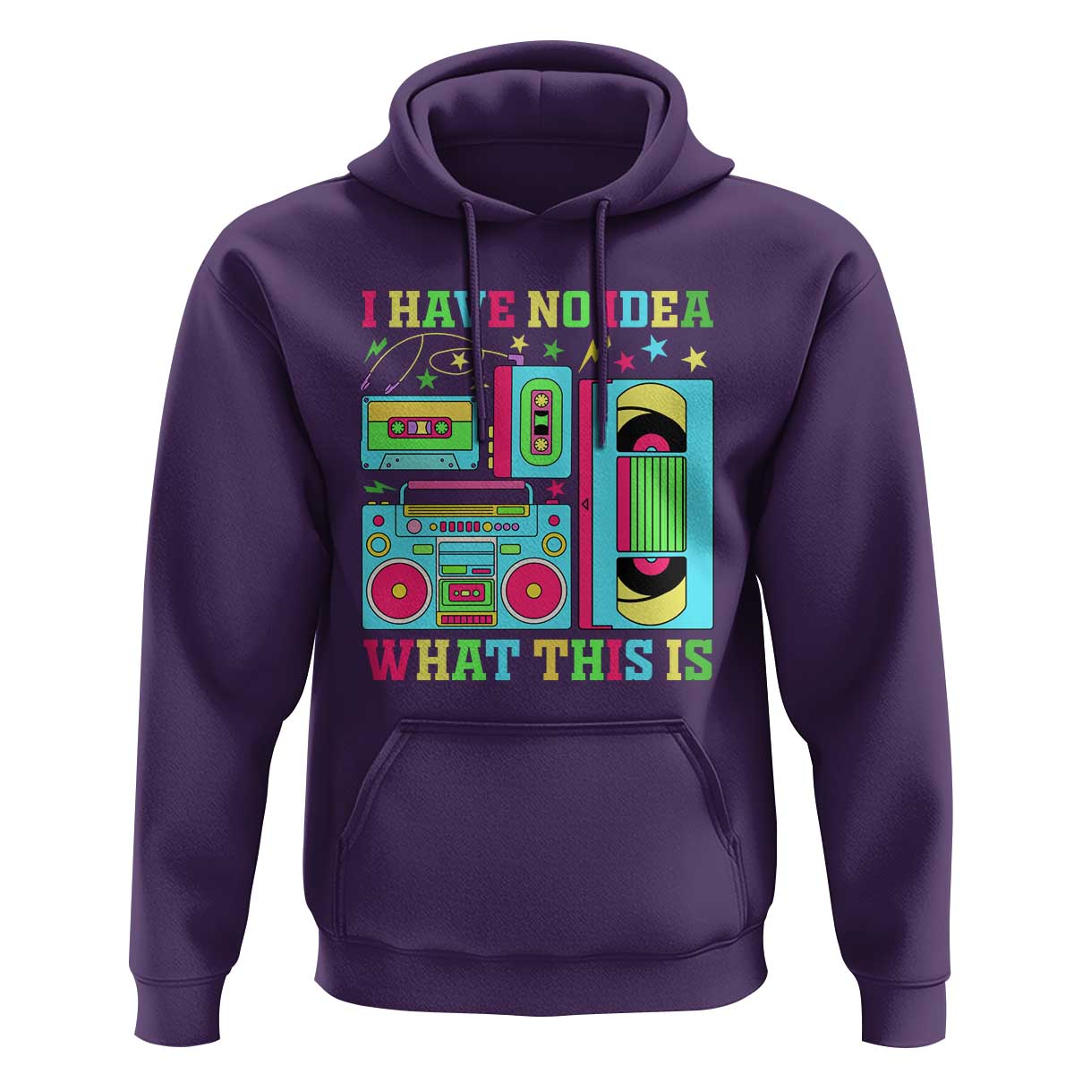 Funny 70s 80s Hoodie I Have No Idea What This Is Retro Vintage 90s Outfit - Wonder Print Shop