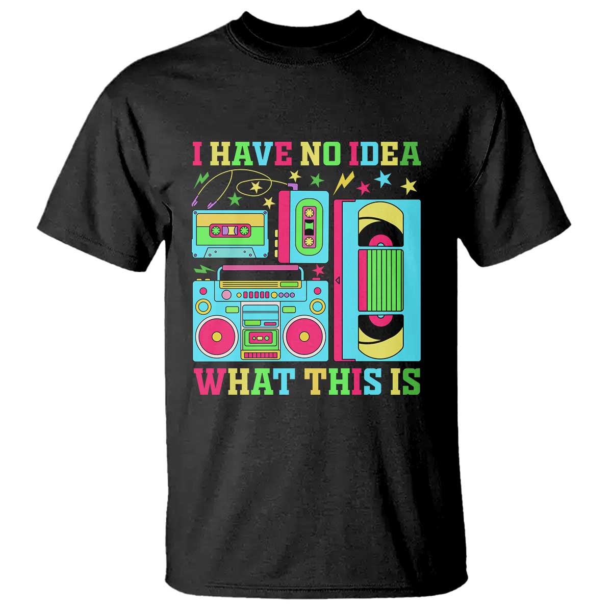 Funny 70s 80s T Shirt I Have No Idea What This Is Retro Vintage 90s Outfit - Wonder Print Shop