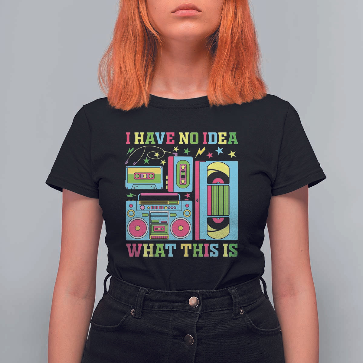 Funny 70s 80s T Shirt For Women I Have No Idea What This Is Retro Vintage 90s Outfit - Wonder Print Shop