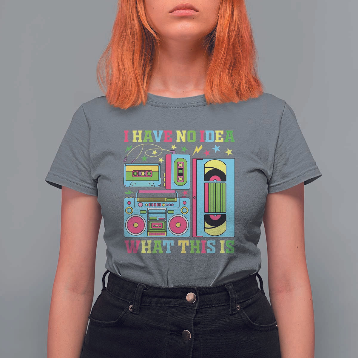 Funny 70s 80s T Shirt For Women I Have No Idea What This Is Retro Vintage 90s Outfit - Wonder Print Shop