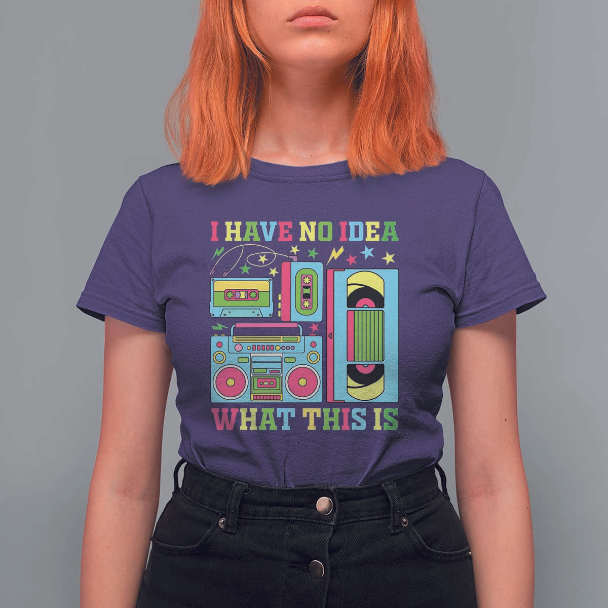 Funny 70s 80s T Shirt For Women I Have No Idea What This Is Retro Vintage 90s Outfit - Wonder Print Shop