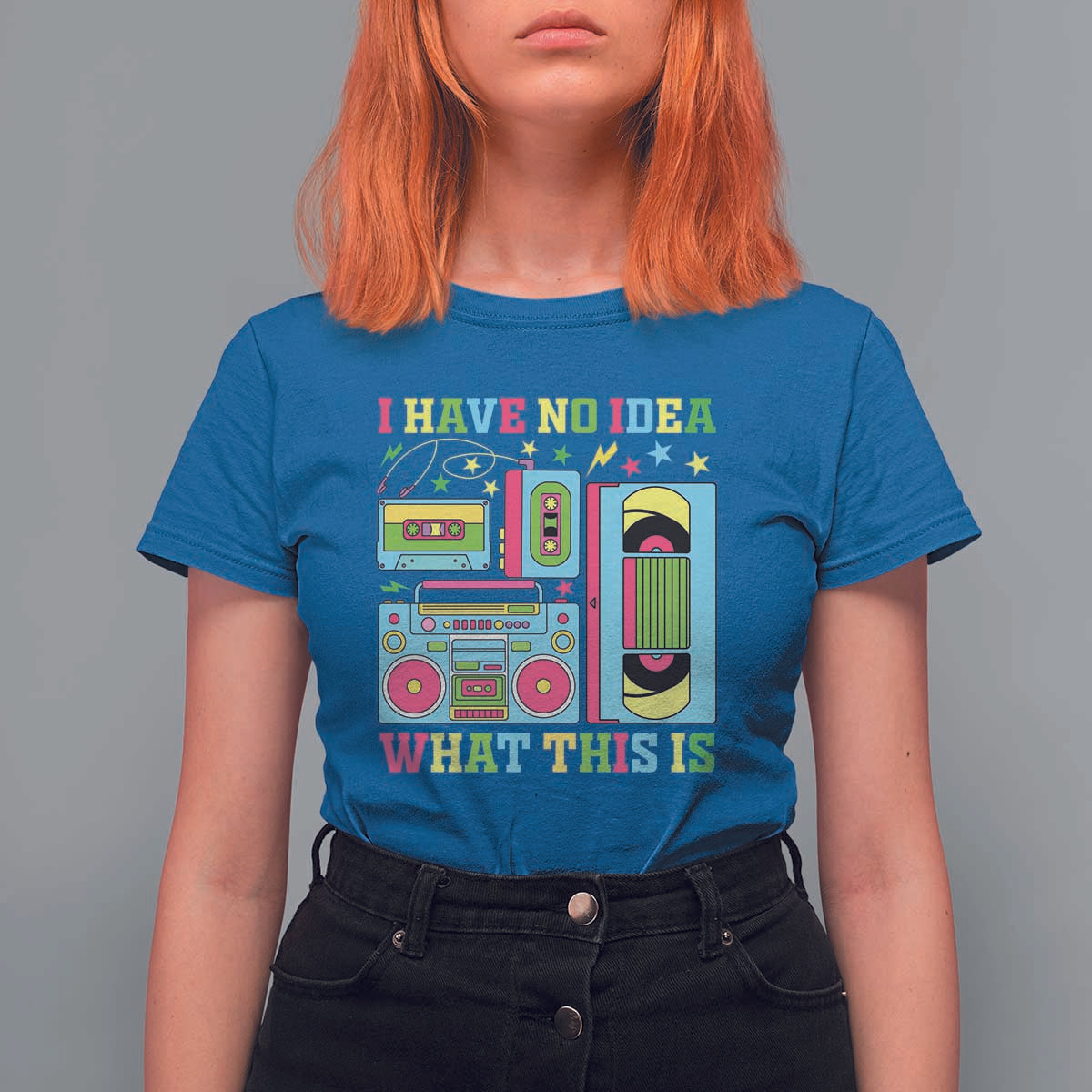 Funny 70s 80s T Shirt For Women I Have No Idea What This Is Retro Vintage 90s Outfit - Wonder Print Shop