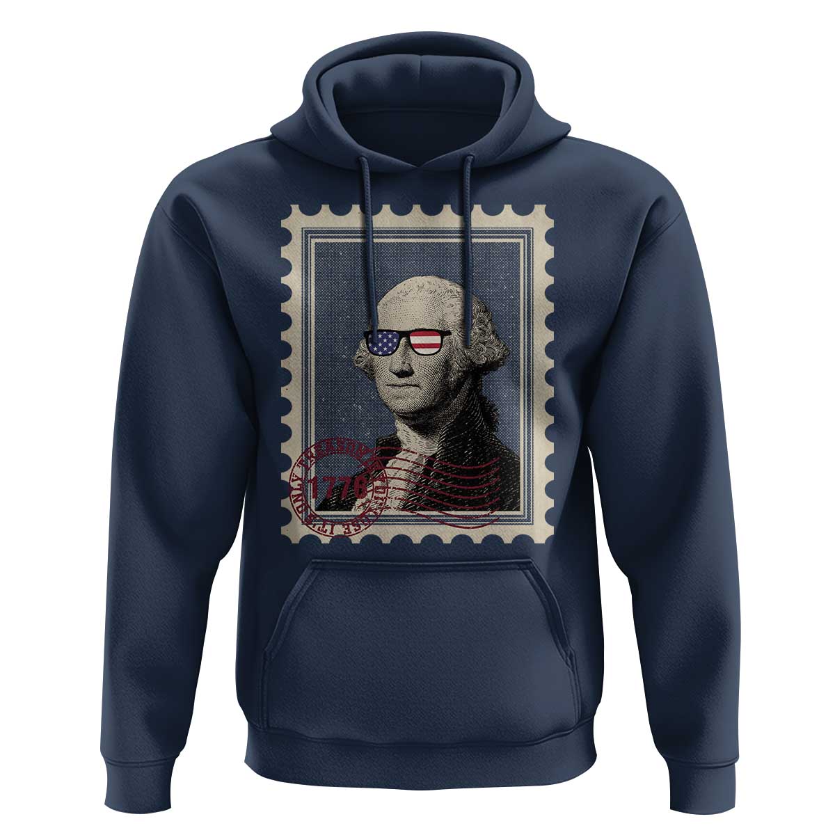 Funny 4th Of July Hoodie It's Only Treason If You Lose American Flag - Wonder Print Shop