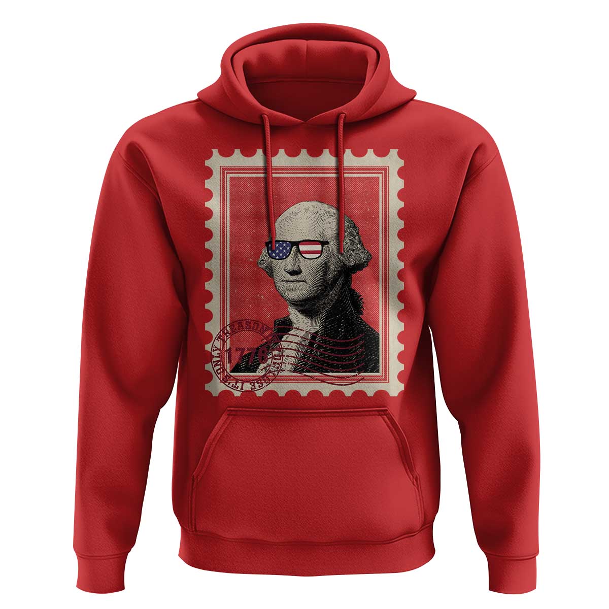 Funny 4th Of July Hoodie It's Only Treason If You Lose American Flag - Wonder Print Shop