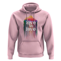 LGBTQ Hoodie Love Is Love Pride Rainbow Cloud Rain Flag - Wonder Print Shop