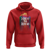 LGBTQ Hoodie Love Is Love Pride Rainbow Cloud Rain Flag - Wonder Print Shop