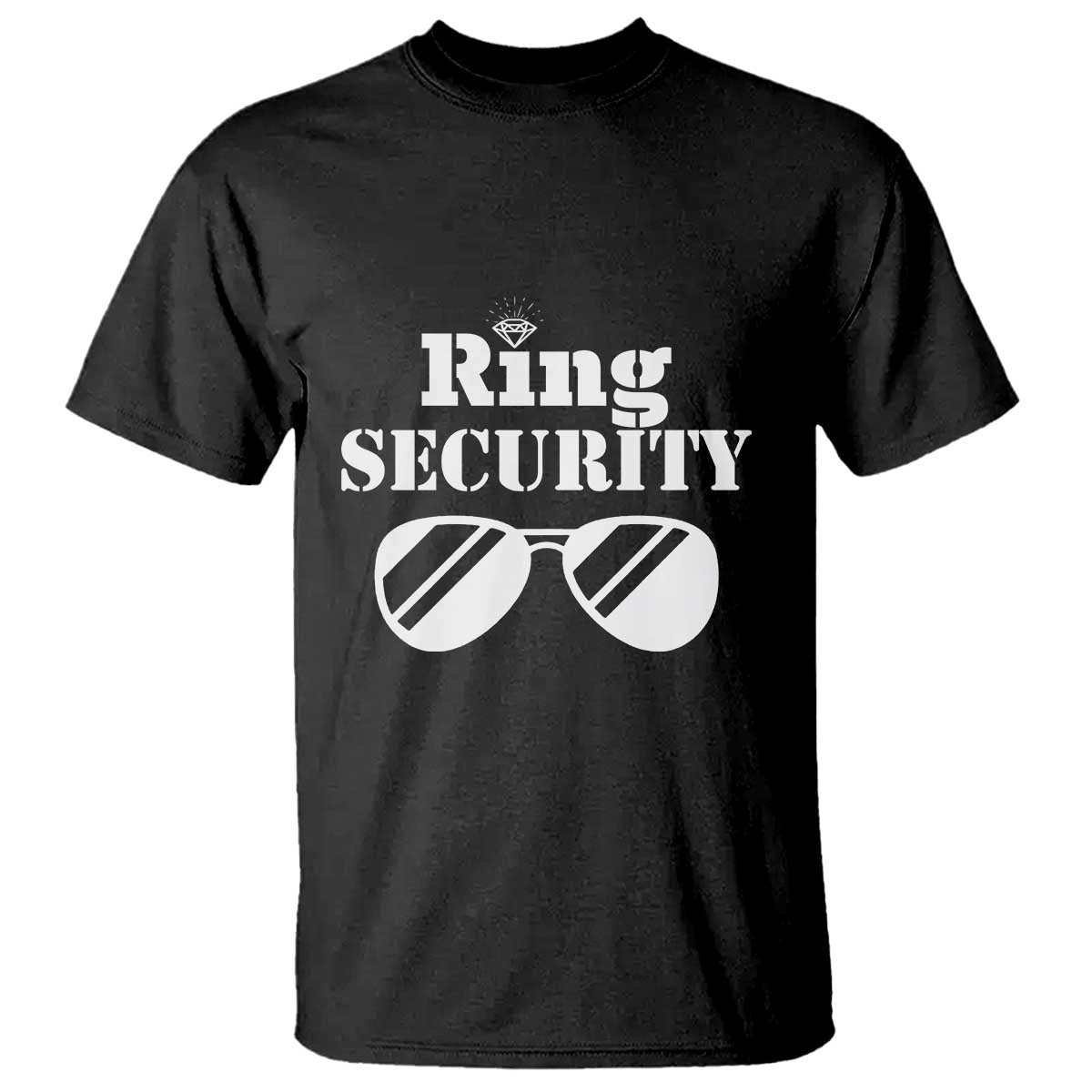 Funny Ring Security T Shirt Wedding Bearer Boy Vintage Sunglasses - Wonder Print Shop