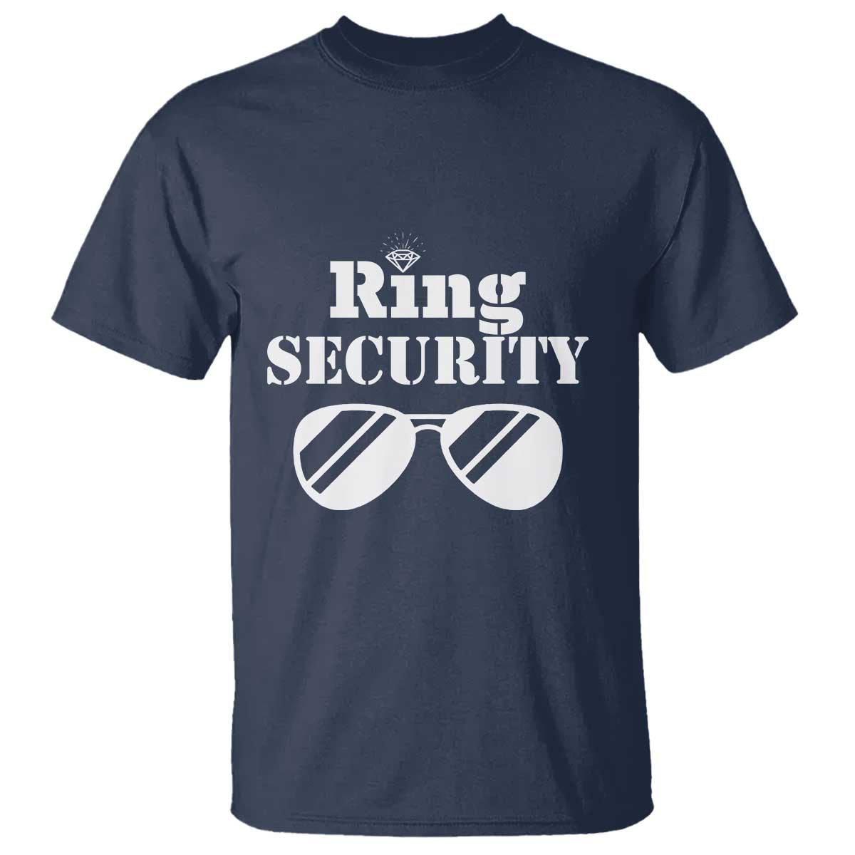 Funny Ring Security T Shirt Wedding Bearer Boy Vintage Sunglasses - Wonder Print Shop