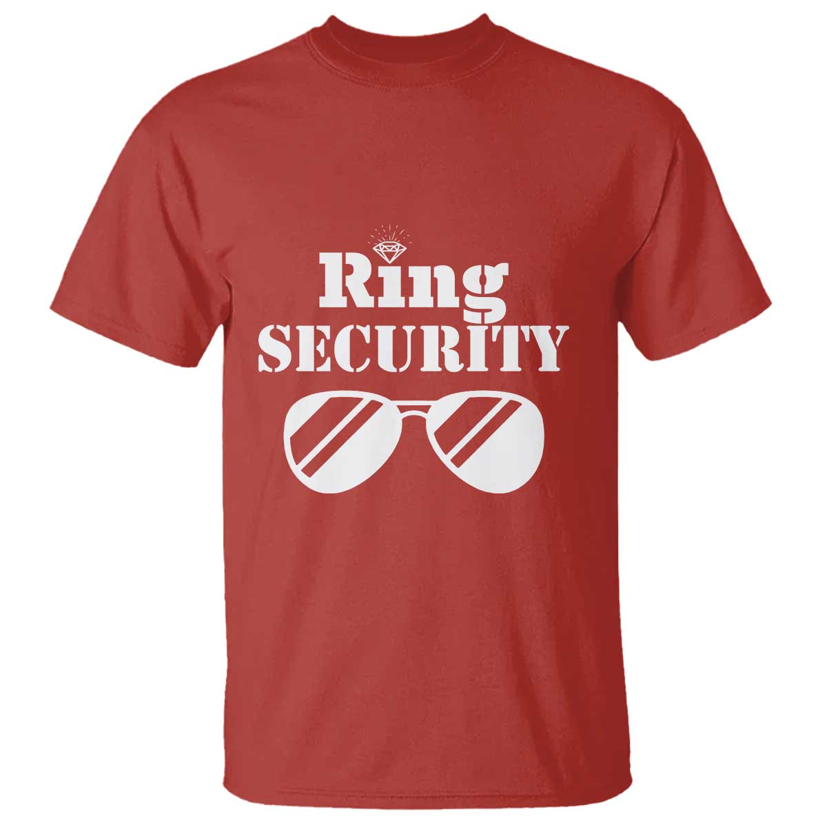 Funny Ring Security T Shirt Wedding Bearer Boy Vintage Sunglasses - Wonder Print Shop