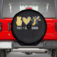 Funny Peace Love Banana Spare Tire Cover Cute Banana Peace Sign Heart - Wonder Print Shop