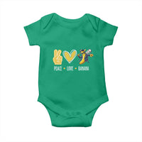 Funny Peace Love Banana Baby Onesie Cute Banana Peace Sign Heart - Wonder Print Shop