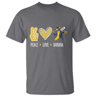 Funny Peace Love Banana T Shirt Cute Banana Peace Sign Heart - Wonder Print Shop