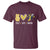 Funny Peace Love Banana T Shirt Cute Banana Peace Sign Heart - Wonder Print Shop