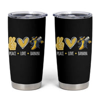 Funny Peace Love Banana Tumbler Cup Cute Banana Peace Sign Heart - Wonder Print Shop
