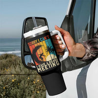 Funny Surfing Lover Tumbler With Handle Sorry I Cant I Have A Board Meeting Surfer - Wonder Print Shop