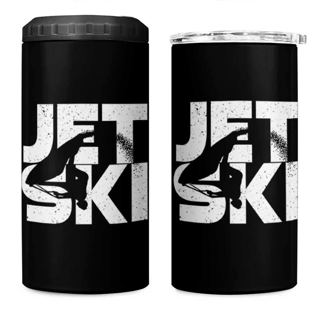 Jet Ski Rider 4 in 1 Can Cooler Tumbler Water Sports Watercraft Skiing Jetski - Wonder Print Shop