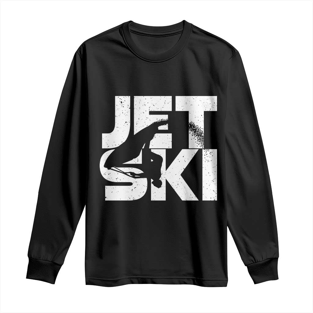 Jet Ski Rider Long Sleeve Shirt Water Sports Watercraft Skiing Jetski - Wonder Print Shop