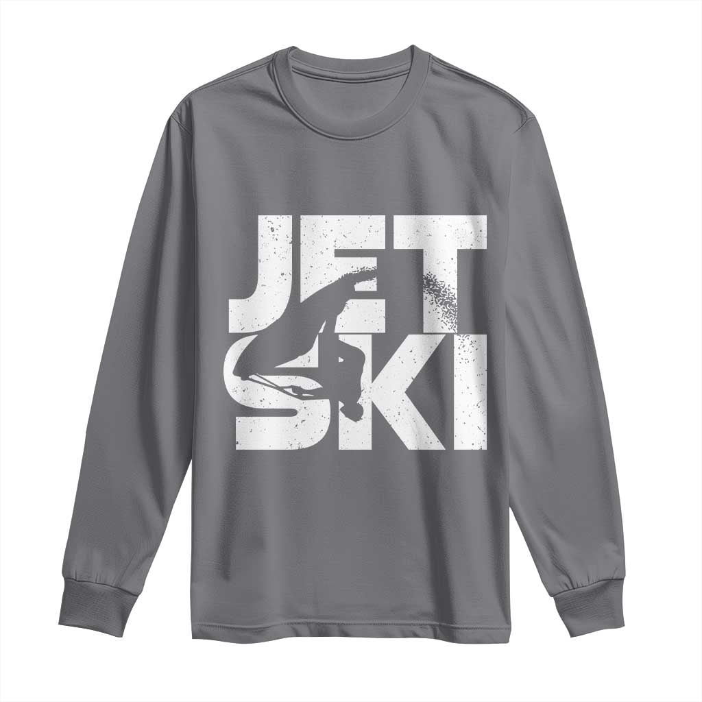 Jet Ski Rider Long Sleeve Shirt Water Sports Watercraft Skiing Jetski - Wonder Print Shop