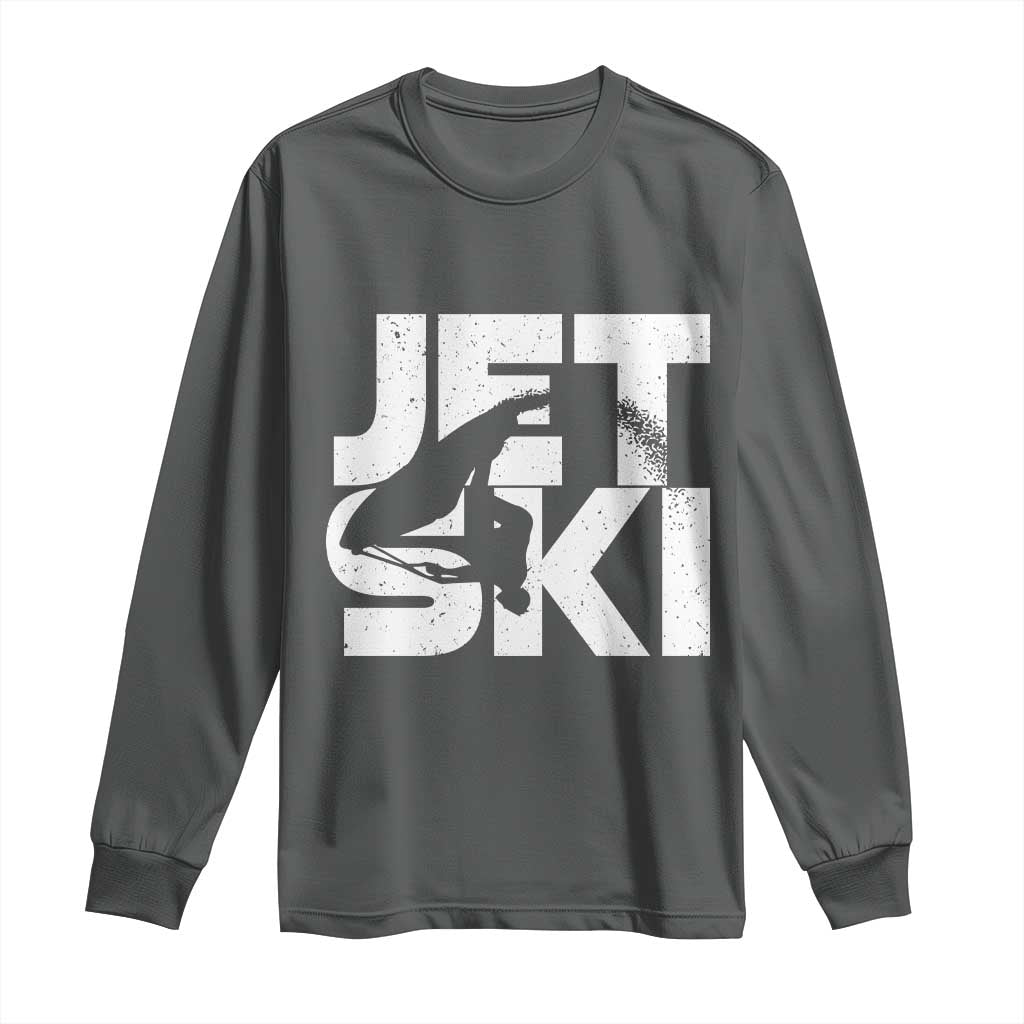 Jet Ski Rider Long Sleeve Shirt Water Sports Watercraft Skiing Jetski - Wonder Print Shop