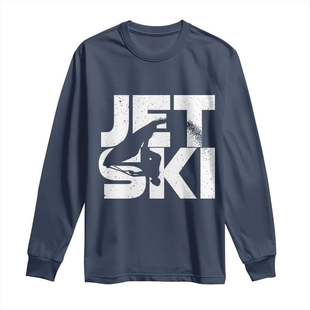 Jet Ski Rider Long Sleeve Shirt Water Sports Watercraft Skiing Jetski - Wonder Print Shop