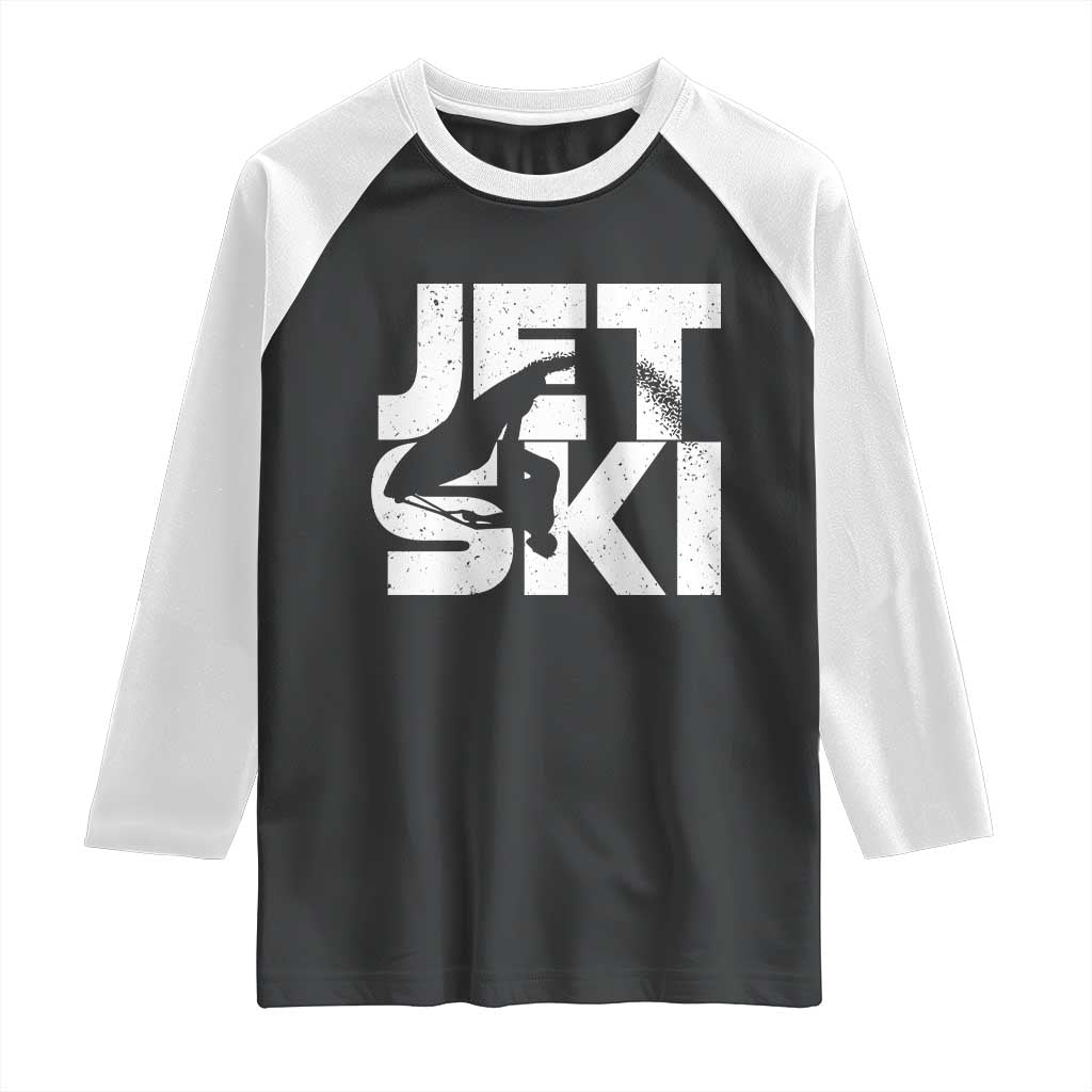 Jet Ski Rider Raglan Shirt Water Sports Watercraft Skiing Jetski - Wonder Print Shop