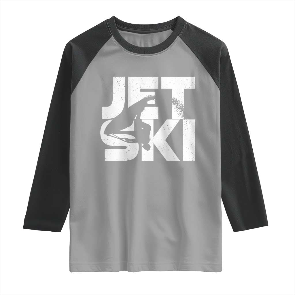 Jet Ski Rider Raglan Shirt Water Sports Watercraft Skiing Jetski - Wonder Print Shop
