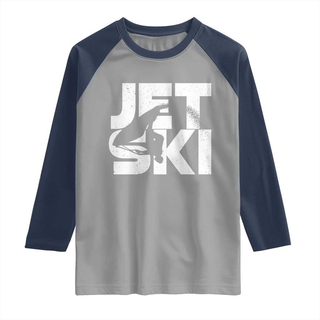 Jet Ski Rider Raglan Shirt Water Sports Watercraft Skiing Jetski - Wonder Print Shop