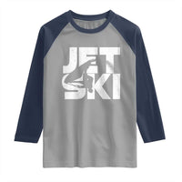 Jet Ski Rider Raglan Shirt Water Sports Watercraft Skiing Jetski - Wonder Print Shop