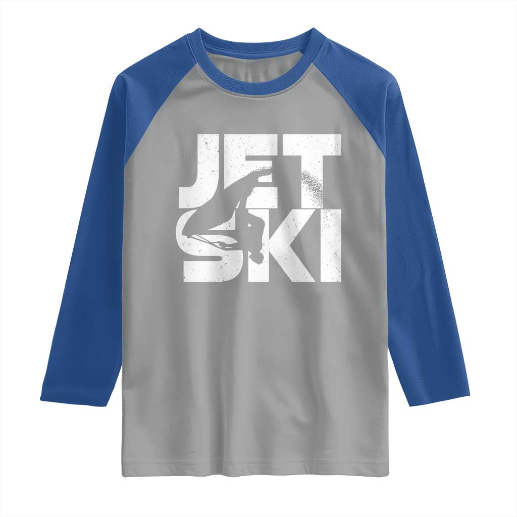 Jet Ski Rider Raglan Shirt Water Sports Watercraft Skiing Jetski - Wonder Print Shop