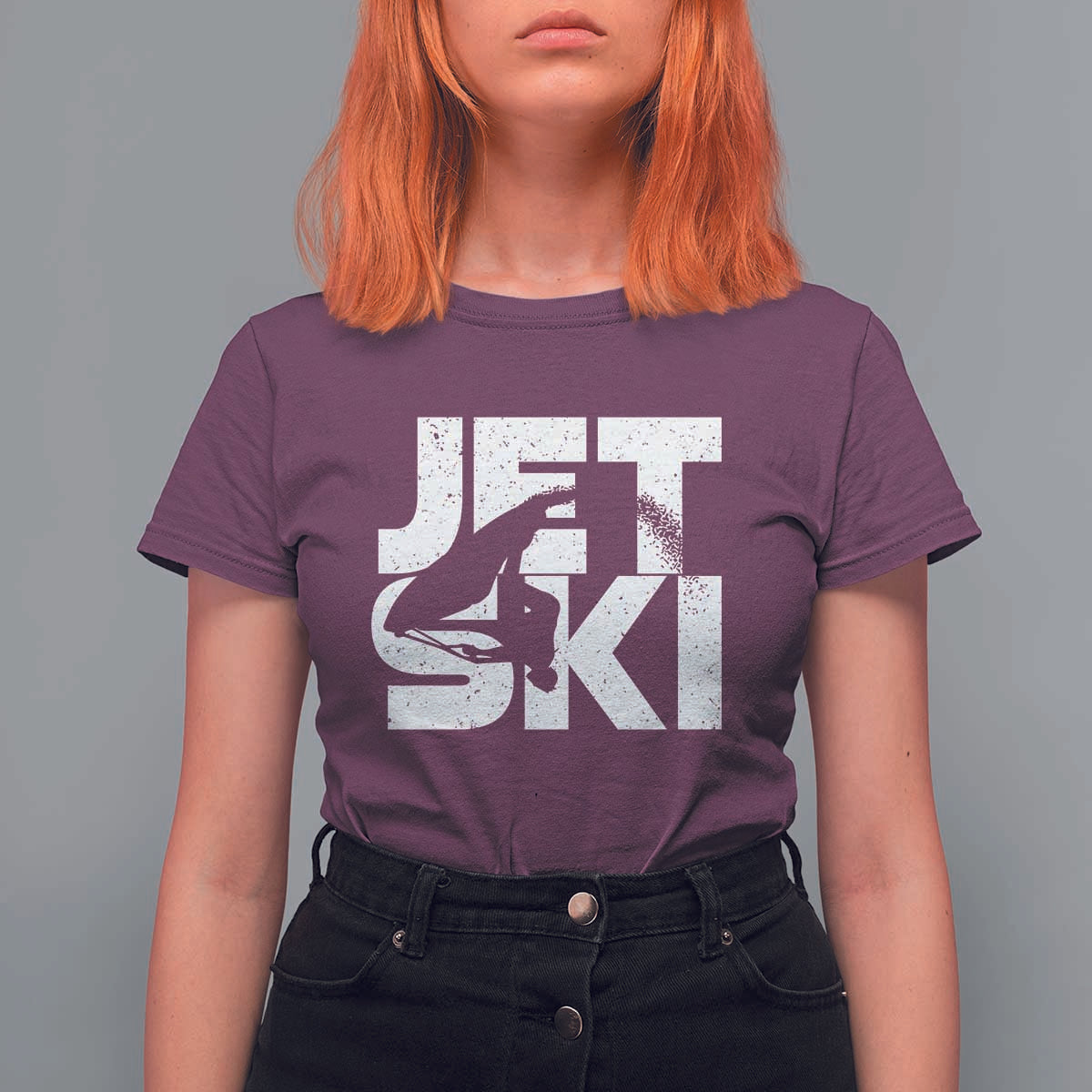 Jet Ski Rider T Shirt For Women Water Sports Watercraft Skiing Jetski - Wonder Print Shop