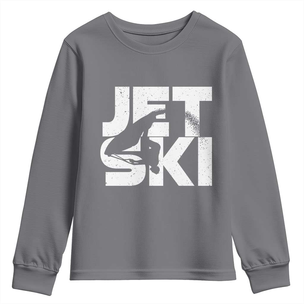 Jet Ski Rider Youth Sweatshirt Water Sports Watercraft Skiing Jetski - Wonder Print Shop