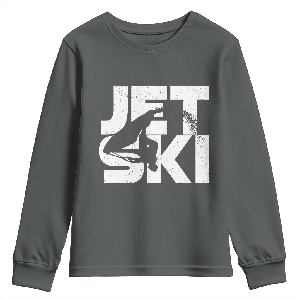 Jet Ski Rider Youth Sweatshirt Water Sports Watercraft Skiing Jetski - Wonder Print Shop