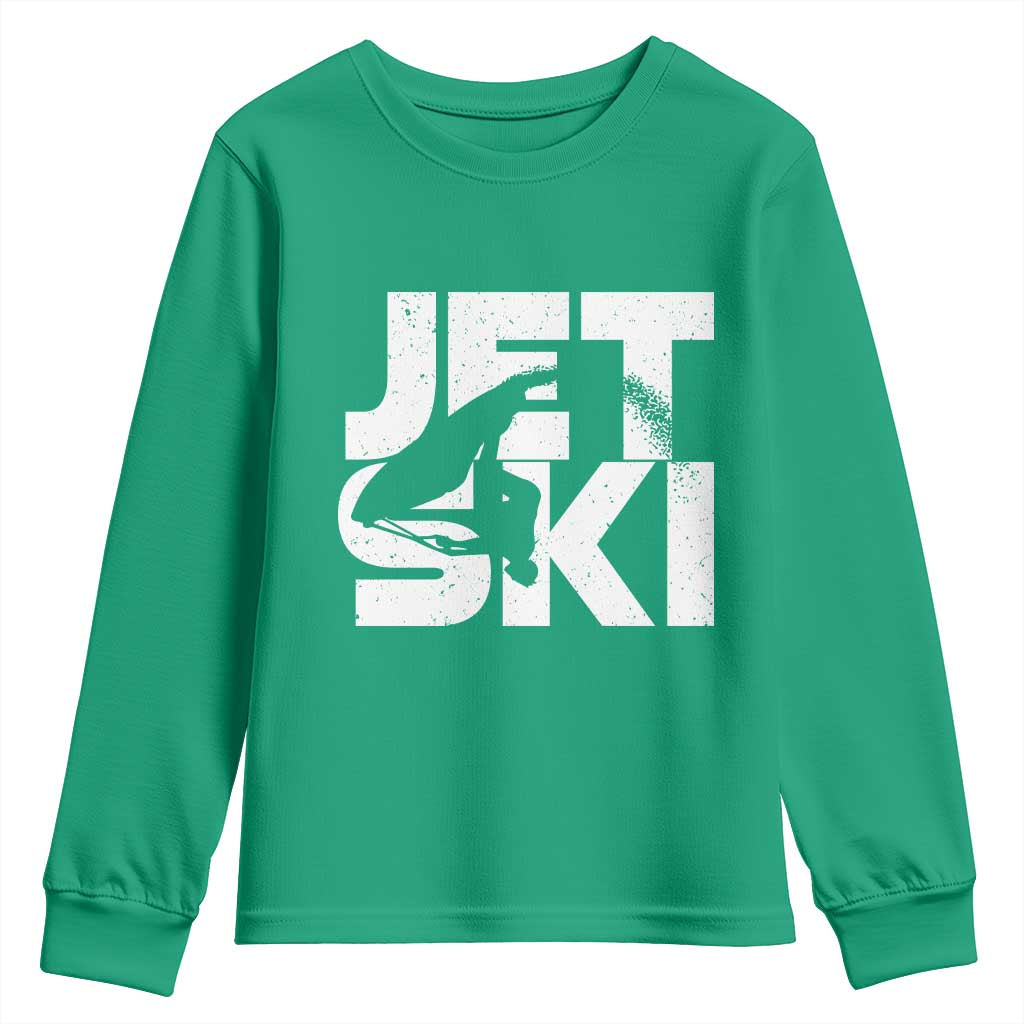Jet Ski Rider Youth Sweatshirt Water Sports Watercraft Skiing Jetski - Wonder Print Shop