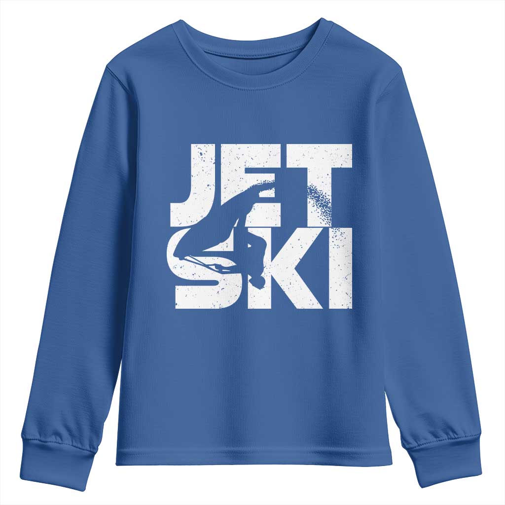 Jet Ski Rider Youth Sweatshirt Water Sports Watercraft Skiing Jetski - Wonder Print Shop