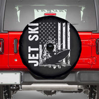 Jet Ski Lover Spare Tire Cover Vintage Ski Rider American Flag Water Sport - Wonder Print Shop