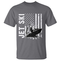 Jet Ski Lover T Shirt Vintage Ski Rider American Flag Water Sport - Wonder Print Shop